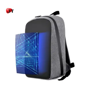 Akıllı tasarım Wifi Led sırt çantası büyük ekran dinamik yürüyüş Billboard reklam mobil sırt çantası pil ile