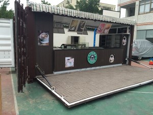 Diseño de Quiosco para Cafetería, Bar en Contenedor de 20 pies, Quiosco Prefabricado en Venta, Contenedor Plegable Moderno, Panel Sándwich para Hotel HS - Product Image 6