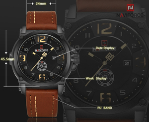 Reloj <span class=keywords><strong>NAVIFORCE</strong></span> 9099, Marca Chic, Venta al por Mayor, Moda 2019, Resistente al Agua 3 ATM, Relojes Personalizados para Hombre, Relogio Feminina - Product Image 2