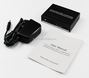 HDMI Splitter 1x2 con Ottica Uscita <span class=keywords><strong>Audio</strong></span> <span class=keywords><strong>RCA</strong></span> 1 In <span class=keywords><strong>2</strong></span> Out Distributore di Segnale di Sostegno 3D per PS4 Xbox One DVD Blu-Ray - Product Image 2