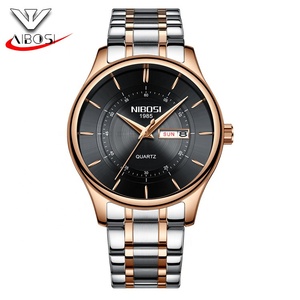 50 Pezzi <span class=keywords><strong>Orologio</strong></span> NIBOSI 2312 con Logo Personalizzato, Vendita all'Ingrosso, <span class=keywords><strong>Orologio</strong></span> da <span class=keywords><strong>Uomo</strong></span> <span class=keywords><strong>Classico</strong></span> con Quadrante Solare - Product Image 5