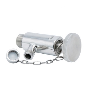 Boussole Wenzhou fabriqué en chine SS304 SS316L vannes d'échantillonnage d'extrémité à filetage mâle en acier inoxydable de qualité sanitaire avec poignée arrondie - Product Image 5