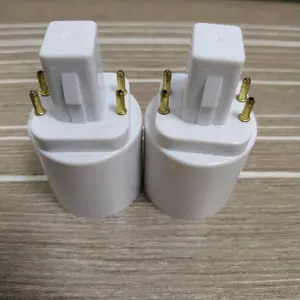 G24 to E26/E27 Adapter GX24Q CFL Light Socket Adapter G24q to Screw Lamp Bulb Holder Converter Need Bypass Ballast