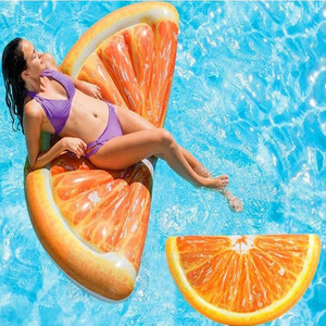 Colchoneta Flotante INTEX 58763 con Diseño de Frutas de Verano, Naranja, para <span class=keywords><strong>Piscina</strong></span>, 178 x 85 cm - Product Image 2