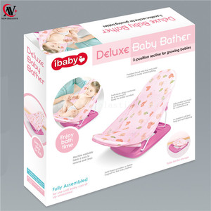 Baignoire de luxe pour bébé, de couleur rose, à rayures triangulaire - Product Image 3