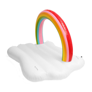 Arco iris y nube inflable flotadores balsa colchón para verano playa piscina - Product Image 3