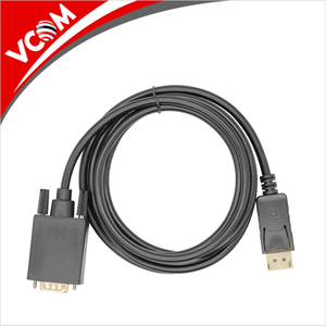 Display Port Convertisseur Noir Nouveau PDD Display Port Mâle vers VGA Mâle RVB D SUB Câble Adaptateur HDTV Connecteurs - Product Image 4