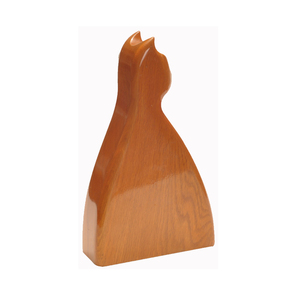 <span class=keywords><strong>Makey</strong></span> marca en forma de gato de madera de roble urnas para las cenizas. - Product Image 1