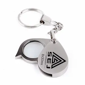 sell well 10x magnifying glass keychain