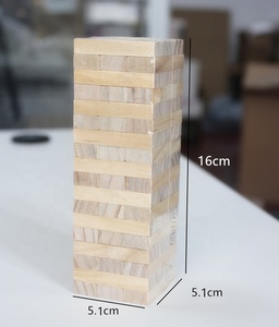 Xếp Chồng Tháp Trò Chơi Tùy Chỉnh In Logo Mini Gỗ Xây Dựng Khối Tháp Trò Chơi - Product Image 3