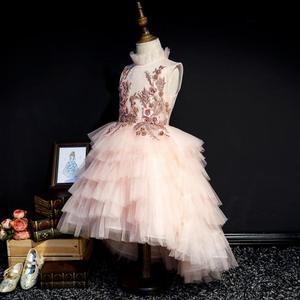 2019 mode USA queue de poisson bébé fille robe de soirée broderie longue Type Boutique petite fille <span class=keywords><strong>jolie</strong></span> robe - Product Image 1