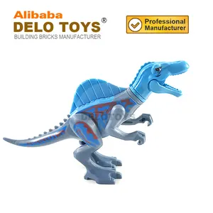 플라스틱 빌딩 블록 쥬라기 공룡 시리즈 Spinosaurus 패턴 동물 장난감 (DE227D)