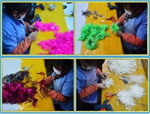 High quality <strong>Feative</strong> party decorative white real custom ostrich goose feather mother - Product Image 4
