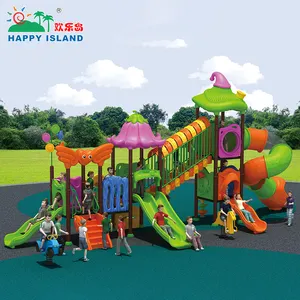 import china playground equipment Train shape playground slides outdoor children playground equipment games