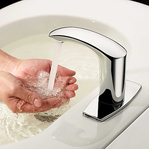 Cuenca del <span class=keywords><strong>grifo</strong></span> de cromo acabado fría <span class=keywords><strong>grifo</strong></span> del fregadero <span class=keywords><strong>con</strong></span> el <span class=keywords><strong>sensor</strong></span> automático - Product Image 4