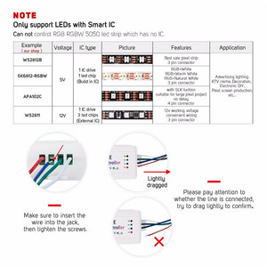 SP105E không dây WS2811 WS2812B Led Âm Nhạc Điều Khiển SP107E SK6812 RGB/RGBW APA102 SP110E WS2801 Pixels Led Led Dải DC5V-24V - Product Image 5