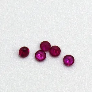 Diamant cut 1,5mm natürliche rubin lose edelsteine steine