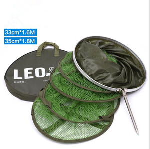 סיטונאי 5 שכבות לעבות מתכת מסגרת דיג נטו שירות מתקפל טיפול דגי Creel להתמודד נייד Stake ניילון רשת נקי - Product Image 6