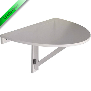 Blanco mesa plegable/plegable caído HOJA DE montado en <span class=keywords><strong>la</strong></span> pared semicircular de - Product Image 4