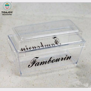 Tamaño personalizado rectangular pp ps taza tiramisu cake plástico postre - Product Image 1