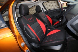 3D Full Surrounded Breathable Embroidered Leather Custom <strong>Seat</strong> <strong>Covers</strong> <strong>for</strong> <strong>Ford</strong> <strong>Focus</strong> - Product Image 4