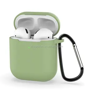 מפעל מחיר עבור אפל airpods 2 סופר slim סיליקון גומי מקרה כיסוי, עבור iphone airpods מקרה