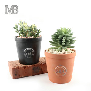 Rond moderne style mat <span class=keywords><strong>balcon</strong></span> jardin décor vivre pot <span class=keywords><strong>de</strong></span> plantes succulentes/terre cuite accueil décoration pots pour plantes - Product Image 1