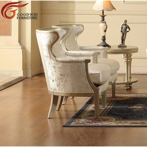 Eropa Royal Mewah <span class=keywords><strong>Sofa</strong></span> Kayu Solid Warna Emas Ruang Tamu Kain <span class=keywords><strong>Sofa</strong></span> Set 9788 - Product Image 2