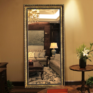 Européenne Antique Style En Plastique Cadre Rectangle <span class=keywords><strong>Plein</strong></span> Longueur Mur <span class=keywords><strong>Miroir</strong></span> sur <span class=keywords><strong>Pied</strong></span> <span class=keywords><strong>Miroir</strong></span> - Product Image 4