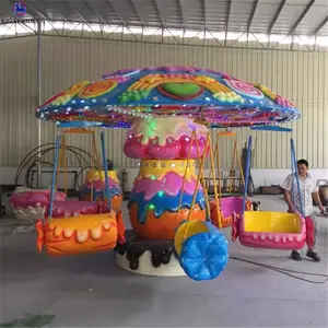 الجذب متنزه ركوب الاطفال كرنفال ألعاب الروتاري الحلوى البسيطة تحلق كرسي للبيع