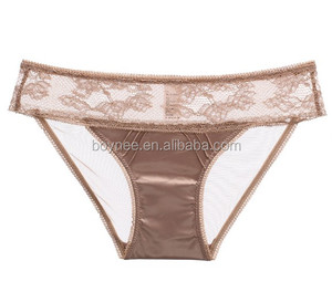 Fabricación de ropa interior punto spandex algodón al por mayor bragas de satén - Product Image 1