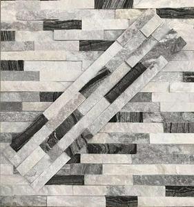 Negro gris blanco Color mezclado de la naturaleza de la cultura de revestimiento de piedra de pizarra para pared Exterior cascada - Product Image 1