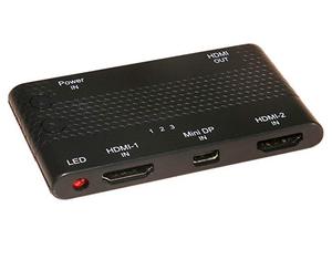 DP et <span class=keywords><strong>HDMI</strong></span> et Mini <span class=keywords><strong>Displayport</strong></span> DP pour <span class=keywords><strong>HDMI</strong></span> Commutateur Sélecteur Switcher 3 dans 1 HDTV 1.4 1080 p pour Macbook - Product Image 1