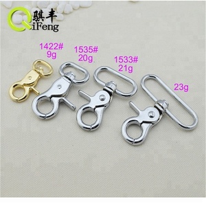 QF7805 pulsera de cuero color broche de plata bolsa de perro gancho - Product Image 1