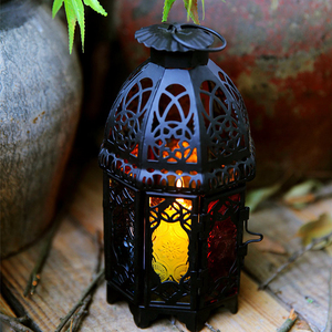 En Gros En métal Restaurant Laiton <span class=keywords><strong>L</strong></span>'<span class=keywords><strong>ouragan</strong></span> Ramadan Lanternes Marocaines - Product Image 2