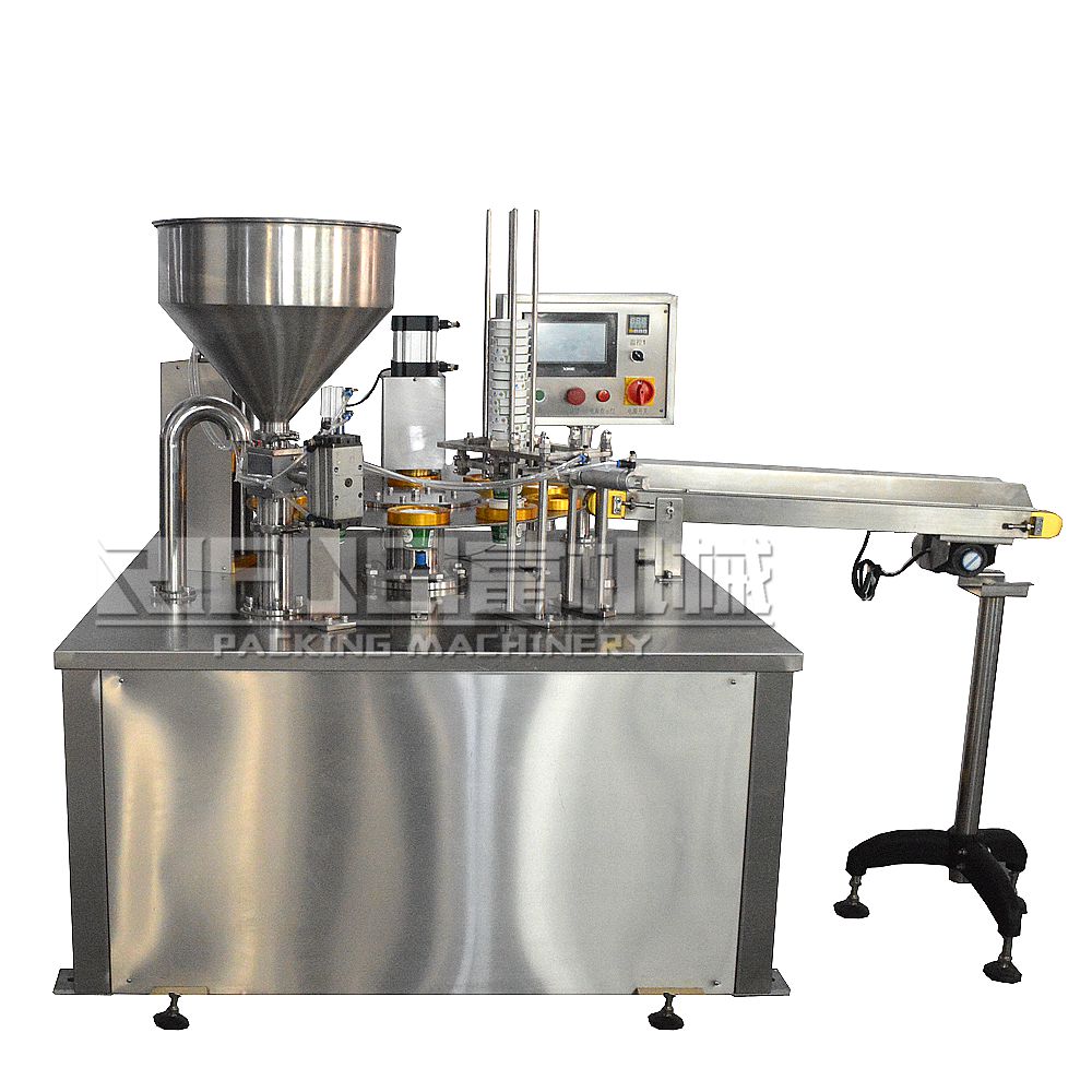 Одноразовые роторные чашки для мороженого, сока, йогурта, упаковочное оборудование, машина для наполнения пластиковых стаканчиков