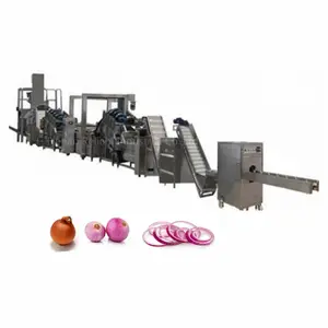 500kg/1000kg/1500kg one hour frozen onion dice production line/fried onion processing line/onion rings production line for sale