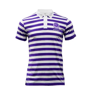 Healong Fashion Olahraga Pakaian Polo Shirt Desain Garis Kustom Polo T Shirt