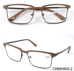 Venta <span class=keywords><strong>al</strong></span> por mayor de alta calidad de diseño de Metal bisagra de resorte de primavera de los hombres de la moda gafas de lectura - Product Image 3