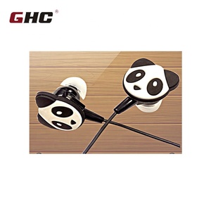 Gato de dibujos animados 3D auricular ABS auriculares, Panda Silicona - Product Image 1