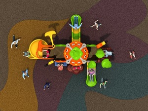 <span class=keywords><strong>Los</strong></span> niños de plástico suave respetuoso del medio ambiente pequeño combinación <span class=keywords><strong>parque</strong></span> de atracciones - Product Image 4