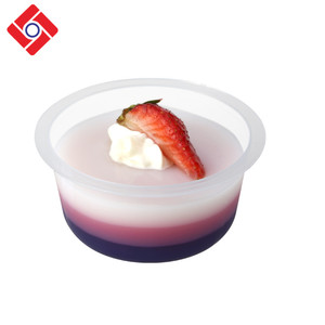 Un Temps Ronde Translucide En Plastique Yogourt Crème Glacée Tasse De Gelée Dessins Pour Enfants - Product Image 4