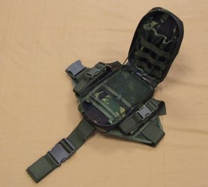 Pochette de jambe multifonctionnelle britannique RuiStar DPM EOD ou médicale avec matériau Cordur sans sangle 23x13x6cm pour trousse de premiers soins - Product Image 3