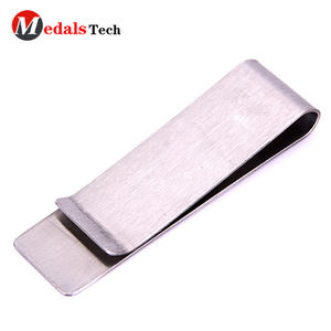 <span class=keywords><strong>Promotion</strong></span> argent pinces à billets en métal avec logo personnalisé - Product Image 1