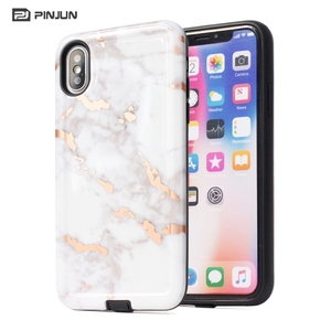 Corazón mármol patrón dorado oro sello de impresión de transferencia de agua para iphone xs max cubierta del teléfono del caso - Product Image 1