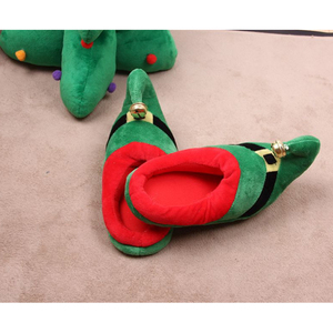 Santa Claus de peluche de juguete de espuma de memoria antideslizante suave caliente zapatillas de interior - Product Image 2