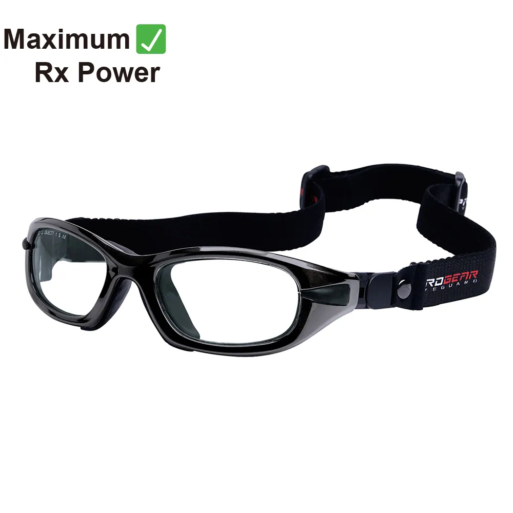 على استعداد للسفينة الطبية وصفة طبية نظارات رياضية Eyeguard XL أسود واقية نظارات رياضية لكرة القدم