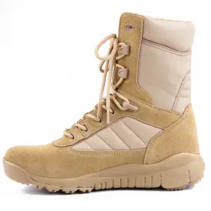 Scarpone leggero in pelle in microfibra Anti-scivoloso allenamento tattico e scarpone da trekking all'aperto per inverno estate primavera - Product Image 1