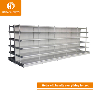 Nueva llegada barato precio blanco metálico de estanterías de venta al por menor comodidad estante de la tienda - Product Image 4
