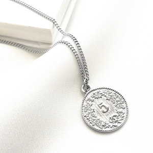 Moneta da un dollaro Sterlina di Disegno 925 Argento Immagine Testa Pendente Della Collana - Product Image 5